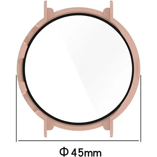 Чехол-накладка DK Пластик Gloss Стекло Full Cover для Huawei Watch GT 4 41mm (pink) - фото 4