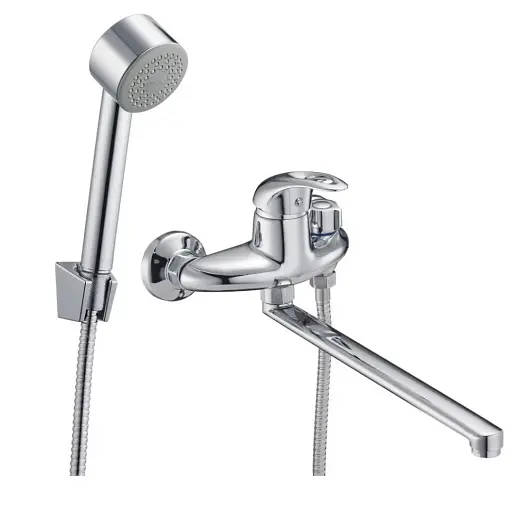 Смеситель для ванны Zegor NHK7-B048 однорычажный с душевым набором Хром 30412 - фото 1