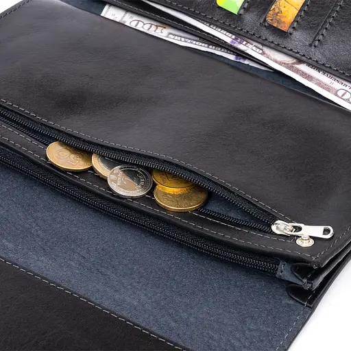 Чоловіча шкіряна барсетка GRANDE PELLE 22,3х12,5х2,7 см acs0015934 - фото 6