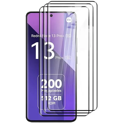 Захисне скло DK для Xiaomi Redmi Note 13 Pro+ Full Glue 3D 017731 black 3 шт.