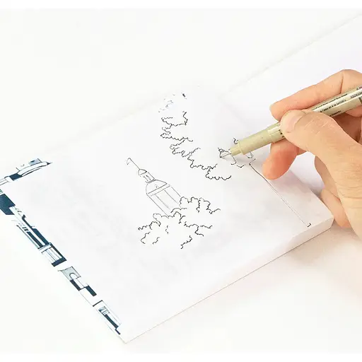 Блок бумаги для графики и каллиграфии Fabriano Traccia А5 55 г/м2 150 листов - фото 8