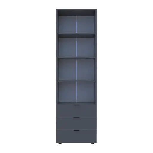 Пенал для одягу Doros Гелар Графіт 3Ш 60х49.5х203.4 (41516132) - фото 4