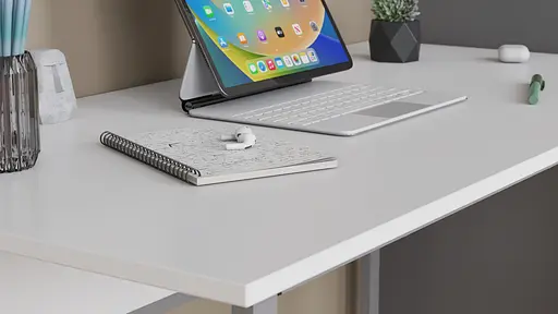 Письмовий стіл із ящиками Ferrum-decor Оскар 750x1200x600 метал Чорний ДСП Бетон 16 мм (FRD-103219) - фото 6