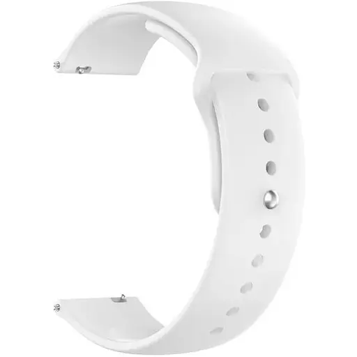 Ремінець DK CDK для Samsung Gear Sport (R600) 20mm Silicone Sport Band (011908) (white)