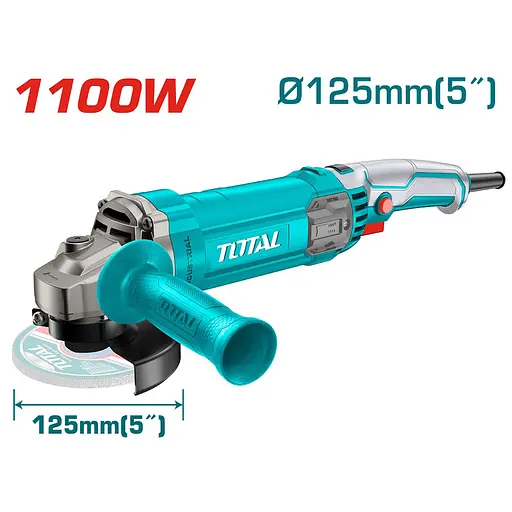 УШМ Total TG11012556 кутова 1100 Вт 125 мм 12000 об хв