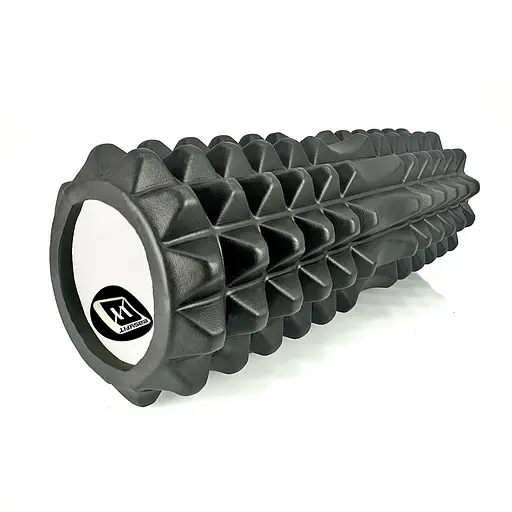 Масажний ролик EasyFit Grid Roller 33 см v.1.2 Чорний (EF-2022-BK) - фото 1