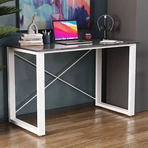 Письмовий стіл Ferrum-decor Драйв 750x1400x600 Білий метал ДСП Сосна Кембра 32 мм (FRD-103354)