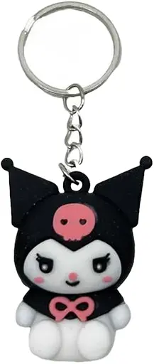 Брелок силиконовый Зайчик Kuromi 4.5 см (в ассортименте)