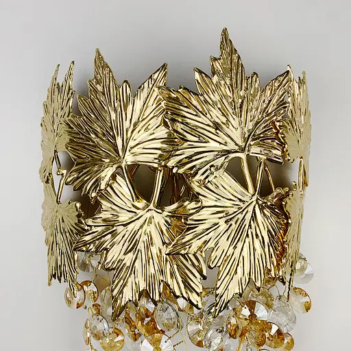 Бра декоративні листочки в золотому корпусі Line F WB 5068 GD - фото 5