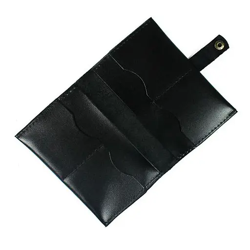 Кожаная документница черная - фото 3