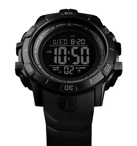 Чоловічий спортивний годинник Skmei 1475 Чорний - фото 6