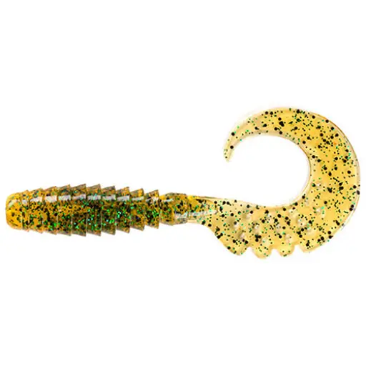 Силикон FishUP Fancy Grub 1" #036 - Caramel/Green & Black (12 шт/уп)