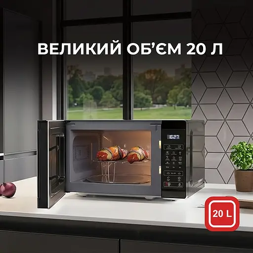 Мікрохвильова піч Sharp YC-MS02E-B - фото 8