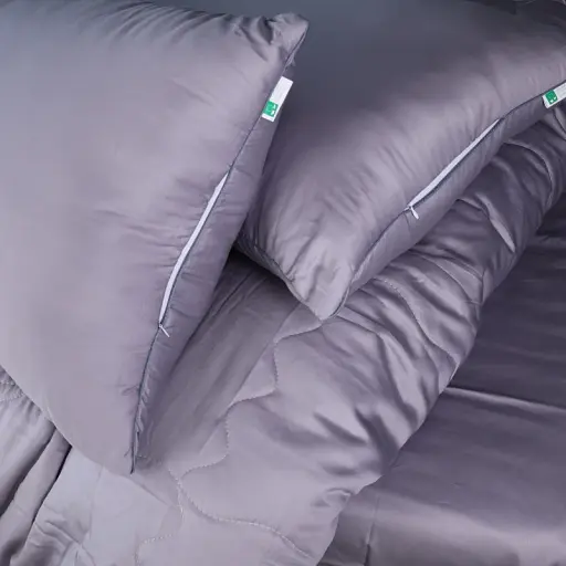Літній постільний комплект MirSon Line Satin Premium Skyline Ecosilk Односпальний (2200010974911) - фото 6