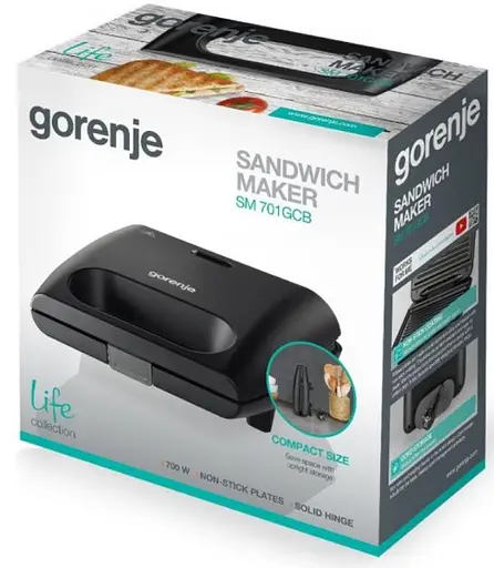 Бутербродниця Gorenje SM 703 GCB (SW-008) (6903311) - фото 6
