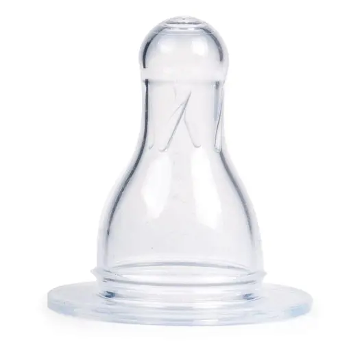 Соска силиконовая к бутылочкам с узким отверстием "EasyStart" 3-х позиционная - фото 1