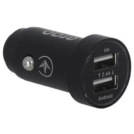 АЗУ ERGO ECC-224 Mini 2.4A 2xUSB Car Charger (black)