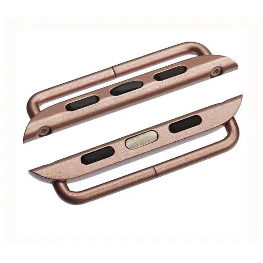 Переходник на универсальный ремешок для Apple Watch 38 мм/40 мм на розовых болтах - фото 1