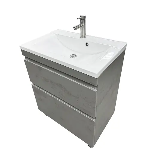 Раковина накладна Adamant QUANTO 70, прямокутна з сифоном Click-Clack + змішувач (4824296208101) - фото 5