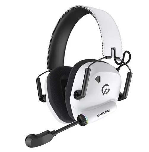 Игровые наушники GamePro HSW-120-W Wireless Mercury Genesis Pro White - фото 1