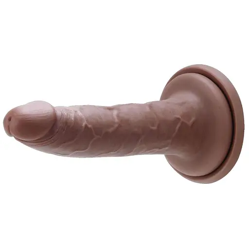 Фалоімітатор Me You Us Silicone Ultra Cock 7 in 17.8 см (коричневий) - фото 3