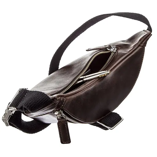 Чоловіча шкіряна сумка GRANDE PELLE 22х13х7 см sum0012706 - фото 5