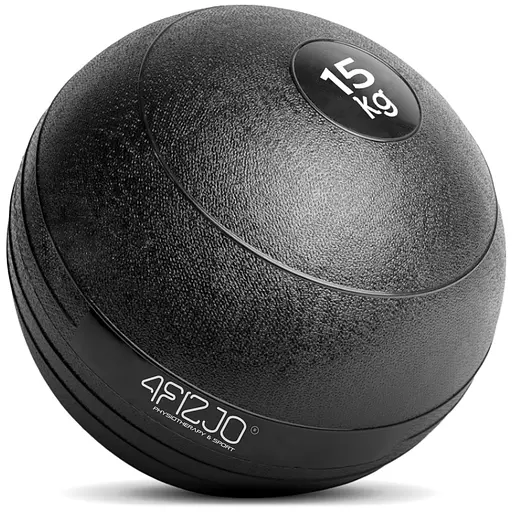 Слембол (медицинский мяч) для кроссфита 4FIZJO Slam Ball 15 кг Black (P-5907739315458) - фото 1