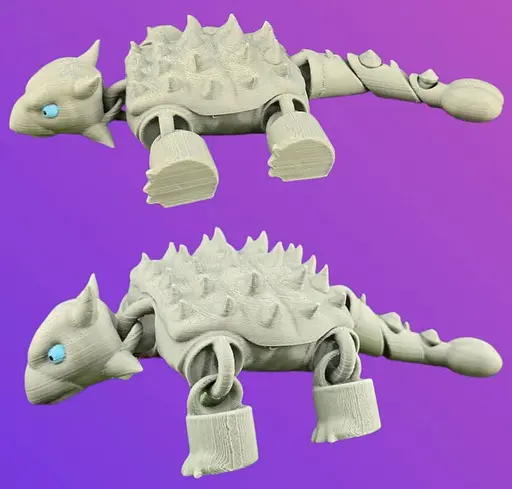 3D Іграшка Динозавр Анкілозавр, 15 см, рухливий - фото 2