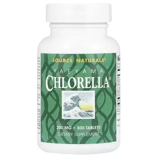 Хлорела 200 мг Yaeyama Chlorella Source Naturals 300 таблеток