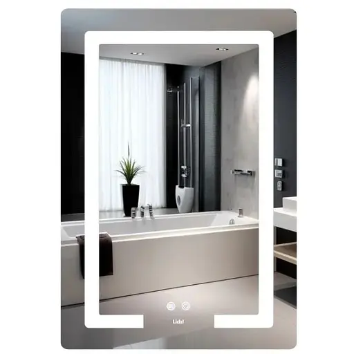 Дзеркало Lidz Kubis (KU2) 600х800 мм з LED-підсвічуванням Touch LD78LF937608048449 - фото 1