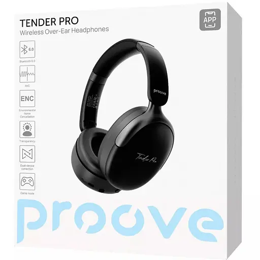 Навушники бездротові Proove Tender Pro (APP) чорні - фото 5