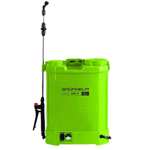 Обприскувач акумуляторний Grunhelm GHS -12 8АН/12V 2-4 бар 12л (133783)