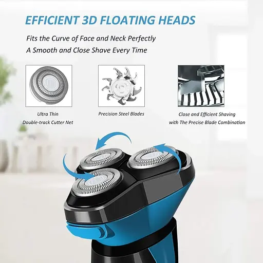 Електробритва для чоловіків водонепроникна акумуляторна - фото 5