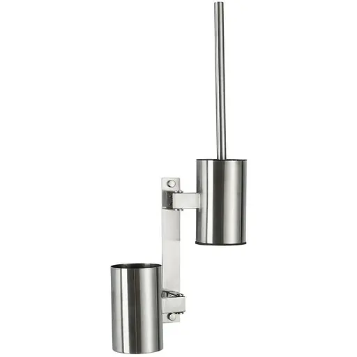 Поворотний настінний йоржик Frap F30410-1 з тримачем для миючого, Нержавіюча сталь - фото 1