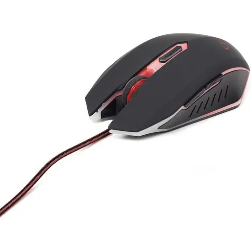 Оптическая игровая мышка Gembird MUSG-001-R, USB интерфейс, красный цвет - фото 2