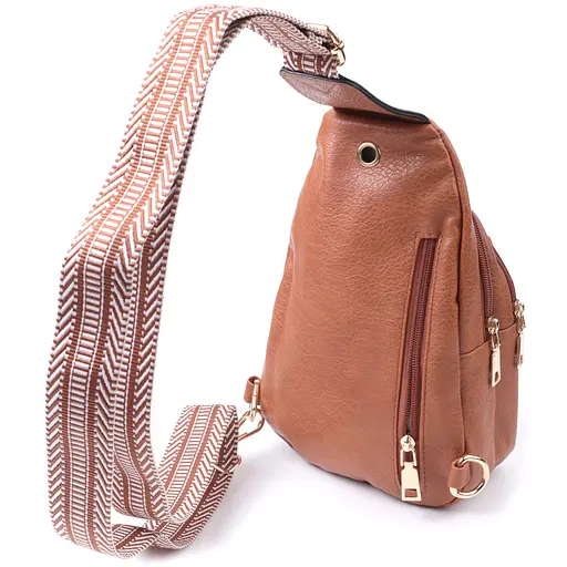 Женская сумка Vintage через плечо с отверстием для наушников из экокожи 17х27х6.5 см sum0026980 - фото 2