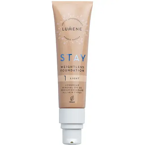 Стійка тональна основа Lumene Stay Weightless SPF 30 відтінок 1 (Light) 30 мл - фото 1