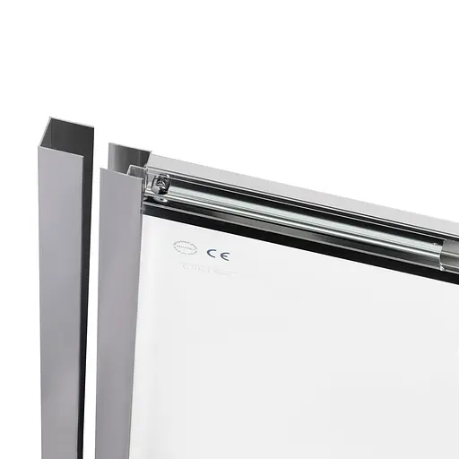 Душові двері в нішу Qtap Taurus CRM2013-14.C6 130-140x185 см, скло Clear 6 мм, покриття CalcLess, універсальні, прозорий - фото 4