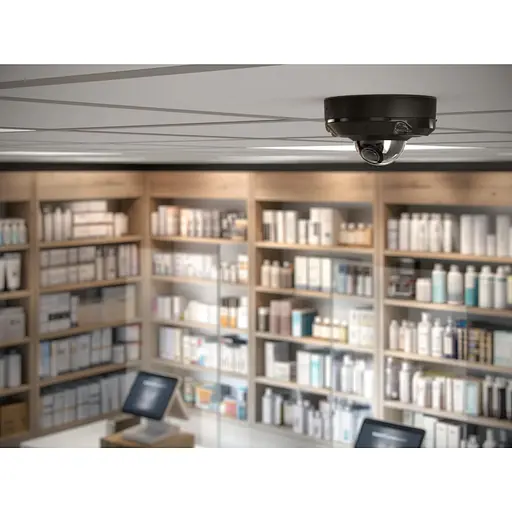 IP-камера Ajax дротова DomeCam Mini HL Black, 5мп, 4мм, гібридне підсвічування IR 35м, білий Led 50м, Poe, True WDR, IP 65, ІЧ 30м, аудіо, кут огляду 75° до 85°, міні куполь - фото 4