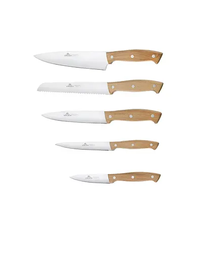 Набор из 5 кухонных ножей и подставок. Gerlach Country (5901035499898) - фото 2