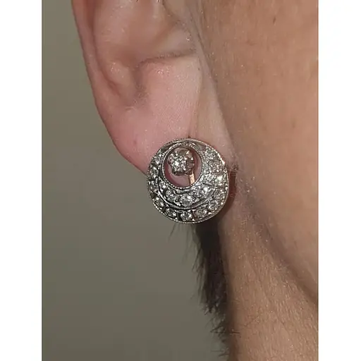 Золоті сережки Qvaliz з діамантами. 8В410228336/10 - фото 2