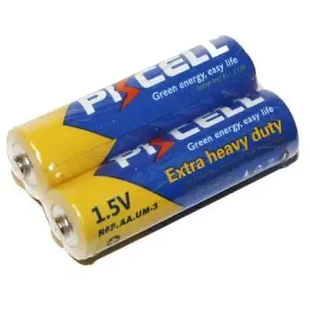 Батарейка AA (R6), солевая, PKCELL, 2 шт, 1.5V, Shrink (R6P-2S) - фото 1