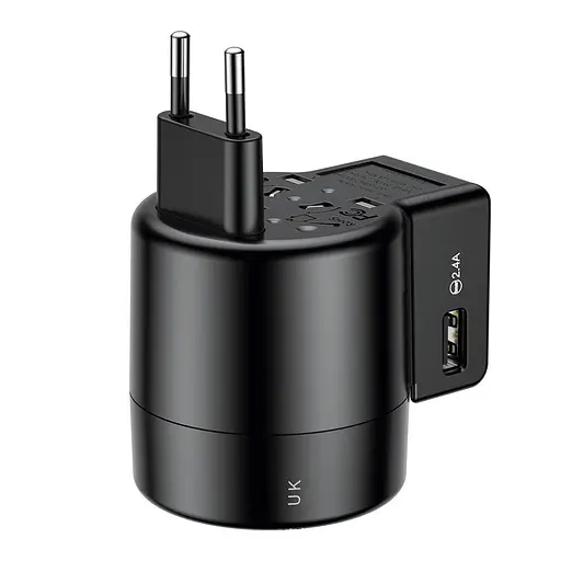 ВЗарядное устройство Baseus Rotation Type Universal Charger Black - фото 2
