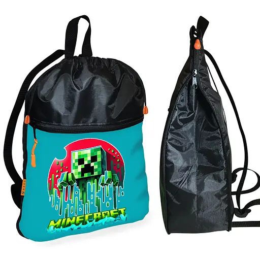 Школьный рюкзак детский Minecraft + Сумка для обуви спортивной формы рюкзак-мешок для мальчика (01732) - фото 2