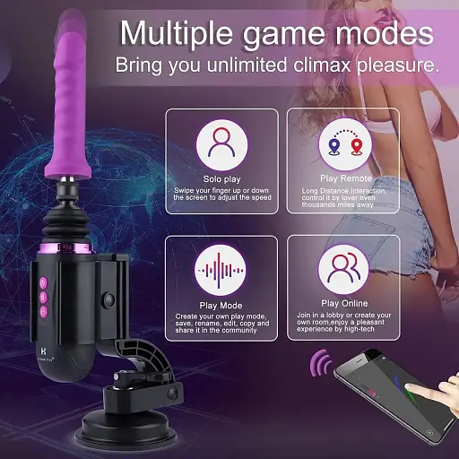 Міні секс-машина Hismith Mini Capsule Sex-Machine with Strong Suction Cup перезаряджається - фото 5