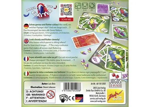 Настольная игра Zoch Дай драла! (Mach die Flatter) (англ.) (601105203) - фото 2