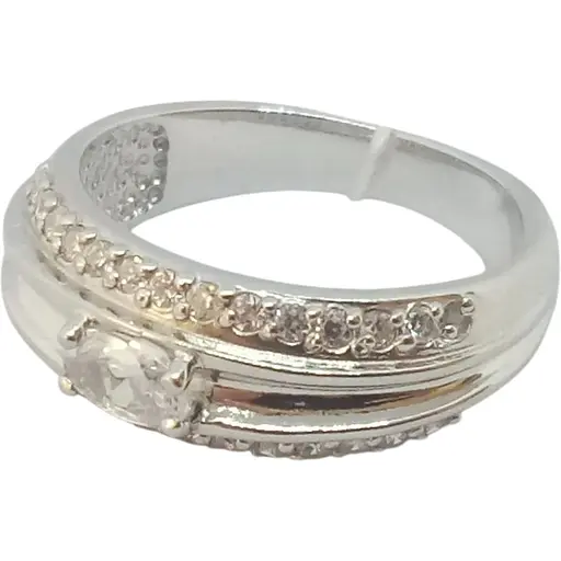 Серебряное кольцо Харьковская ювелирная фабрика с фианитами. 14571-Р 16 18