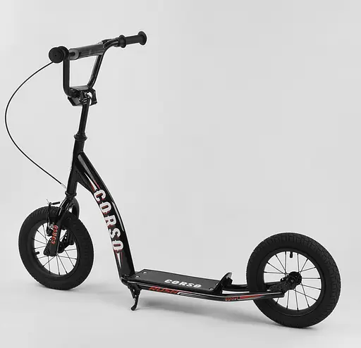 Дитячий самокат Corso 103х15.5х49 см Чорний 000231502 - фото 2