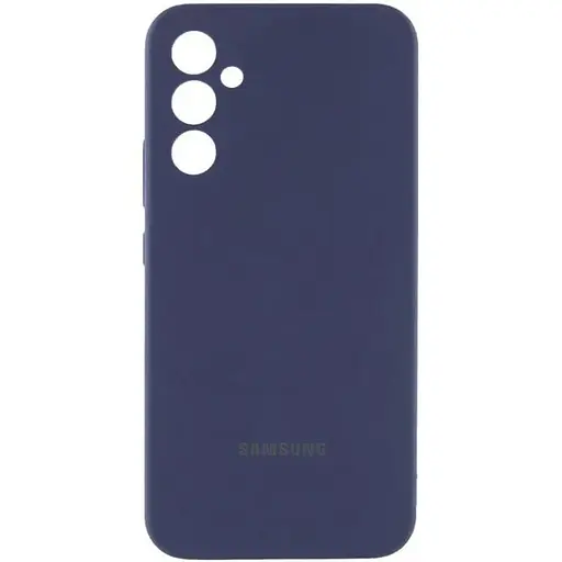 Чохол Lakshmi Silicone Cover Full Camera (AA) with logo для Samsung Galaxy A56 5G Синій/Midnight blue - фото 1