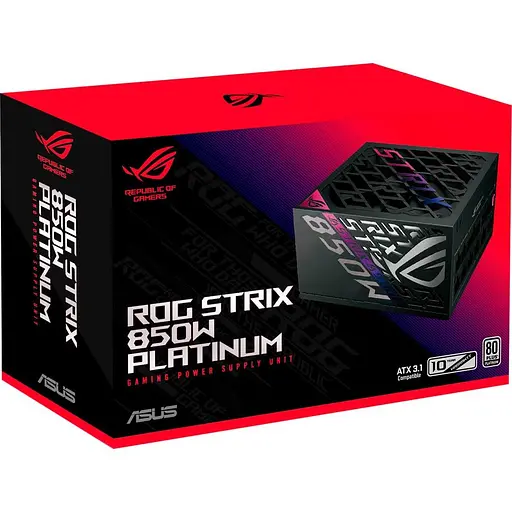 Блок живлення ASUS ROG Strix 850W Platinum Black (90YE00W2-B0NA00) - фото 10